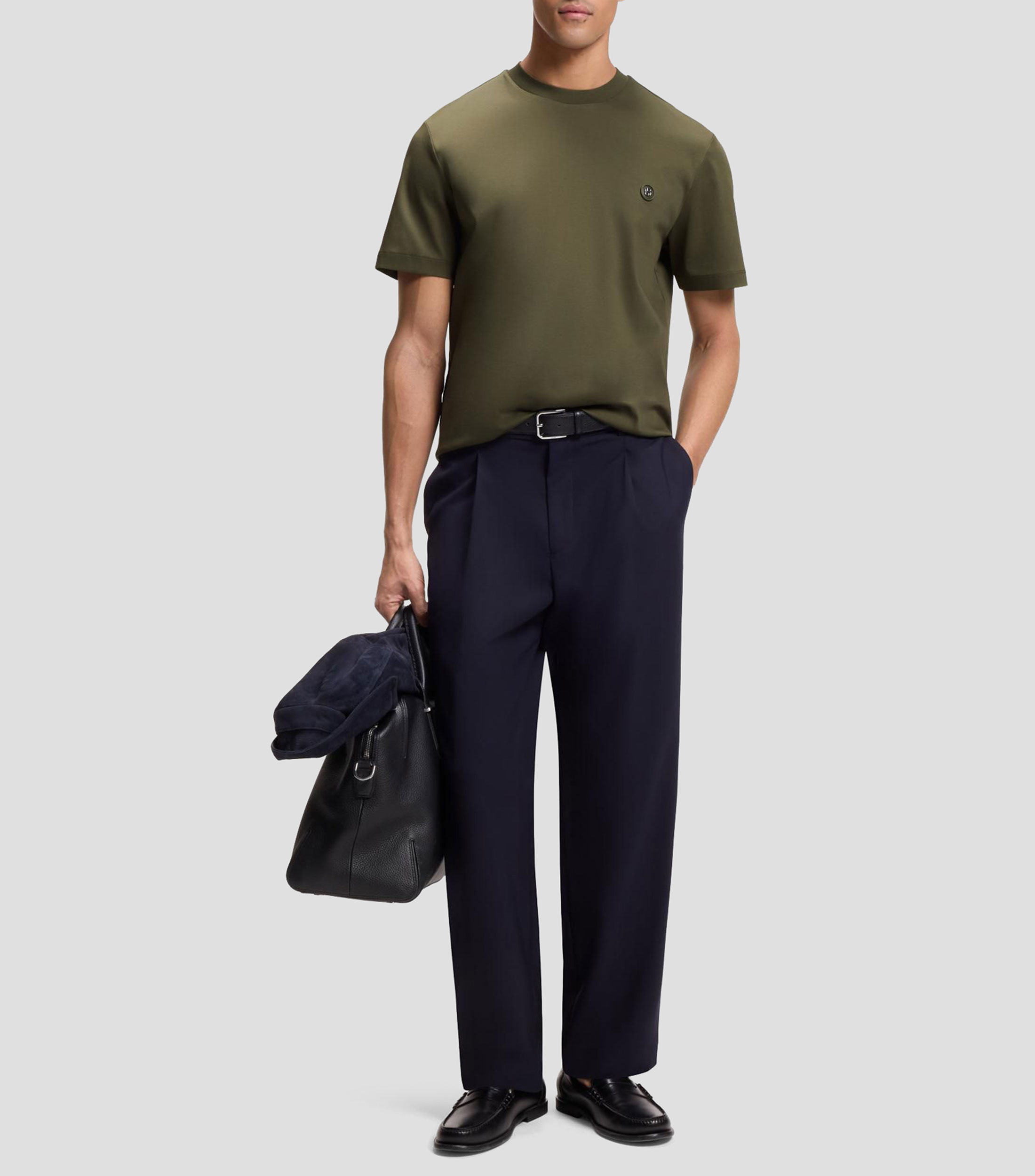Playera de algodón con monograma Double B Hombre